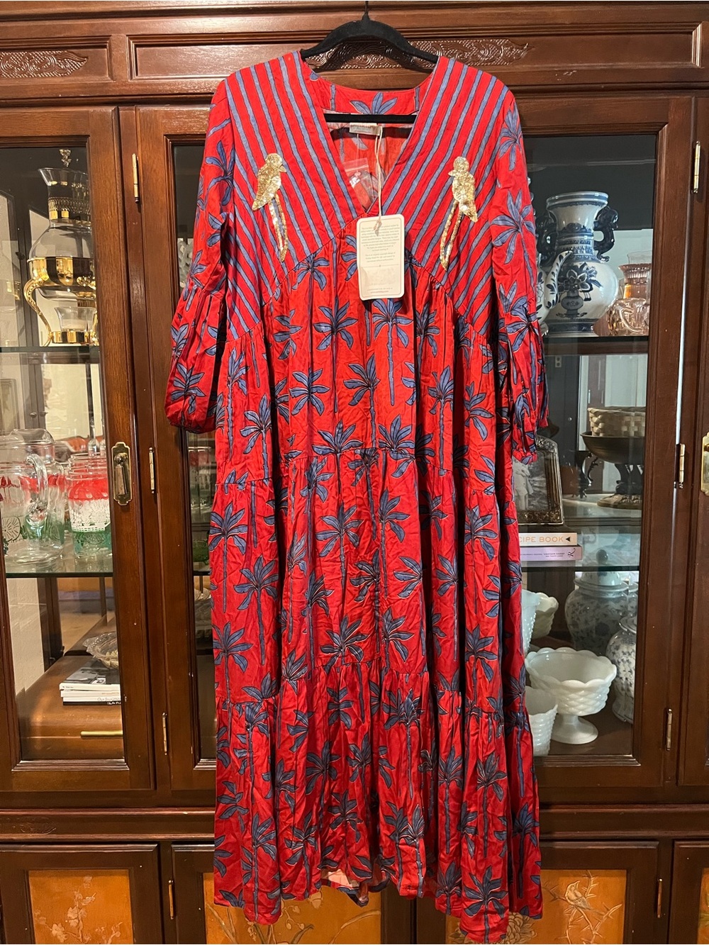 NWT Pinklay block print maxi dress - Picture 3 of 6
